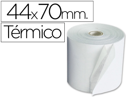 Rollo sumadora térmico Q-Connect 44 x ø70mm.